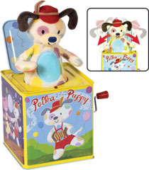 polka puppy jack in the box