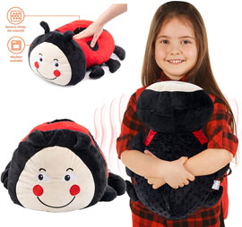 Vibrating Ladybug Pillow