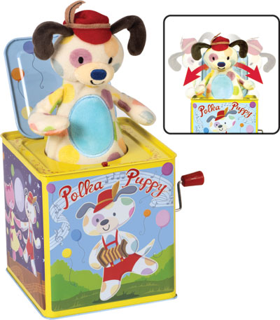 polka puppy jack in the box