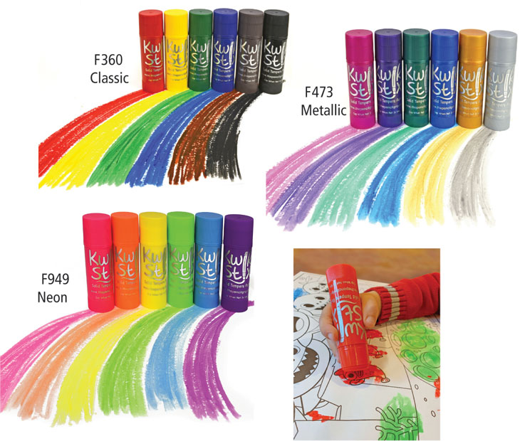 Beyond Play: Jumbo Kwik Stix Solid Tempera Paint - Products for Early  Childhood and Special Needs