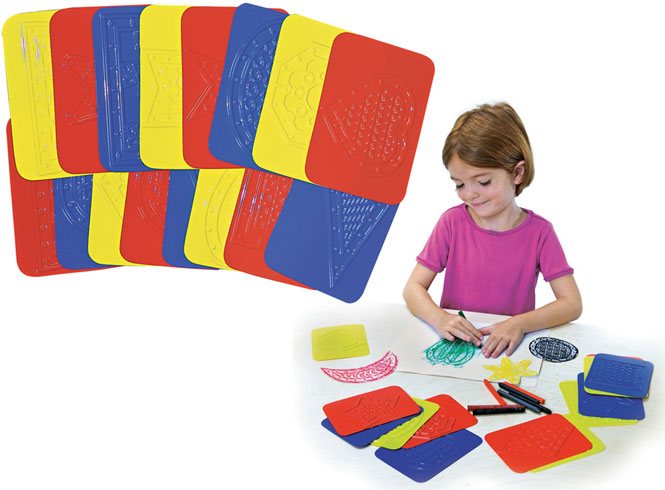 ''Teach Me Shapes'' Rubbing Plates