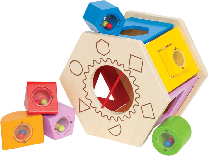 <font color=red>NEW!  </font> Shake 'n Match Shape Sorter