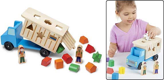 Shape-Sorting Dump Truck