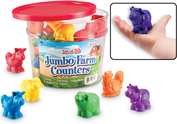 Beyond Play: Jumbo Farm Counters - Products for Early Childhood and Special  Needs