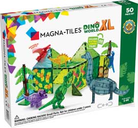 <font color=red>NEW!  </font> Magna-Tiles® Dino World XL