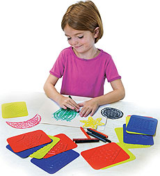 ''Teach Me Shapes'' Rubbing Plates