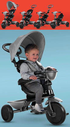 <font color=red>NEW!  </font> Happy Navigator 4-in-1 Tricycle