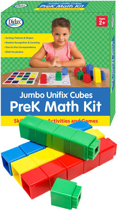 <font color=red>NEW!  </font> Jumbo Unifix® Pre-K Math Activity Kit