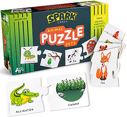 <font color=red>NEW!  </font> Animal Homes & Habitats Puzzles